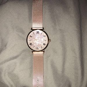 Rose gold watch